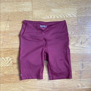 Nobull Women's Red 8” Biker Shorts